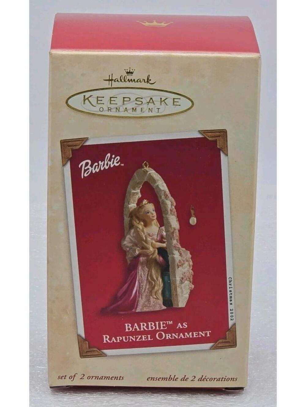 NIB 2002 Hallmark Keepsake Barbie as Rapunzel w/Hairbrush
